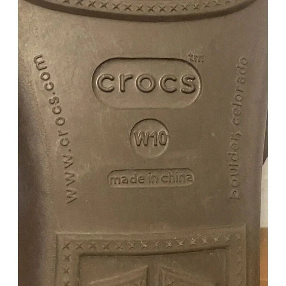 Crocs Sandals Women's Size 10 W Brown Strappy Slip On Casual - Picture 8 of 10